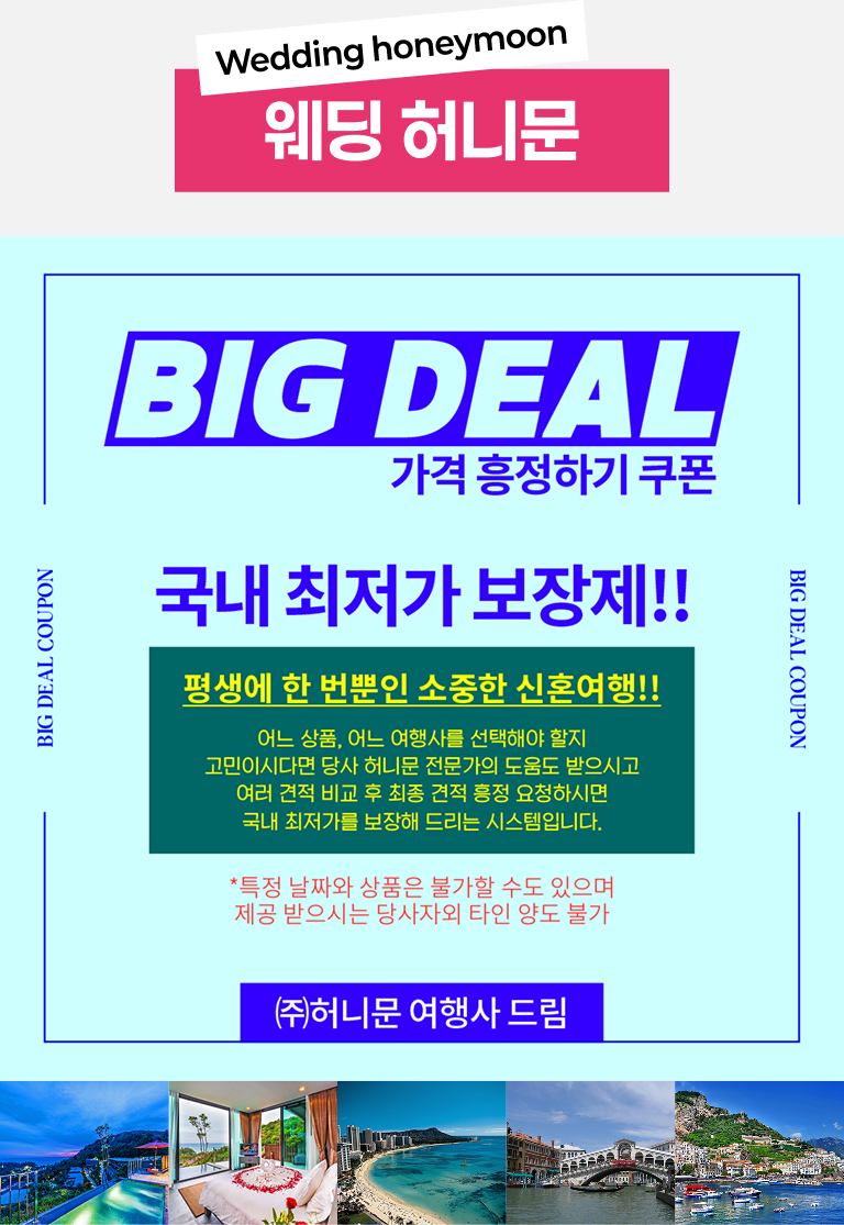 웨딩소담 웨딩 허니문